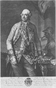 Gravure sur cuivre du comte Franz Moritz von Lacy -  Unknown